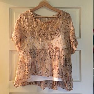 Free people sheer shirt